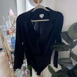Cami Black Long Sleeve Bodysuit